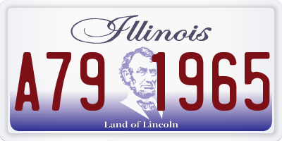 IL license plate A791965