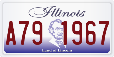 IL license plate A791967
