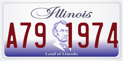 IL license plate A791974