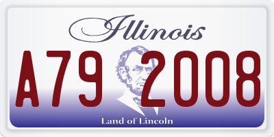 IL license plate A792008