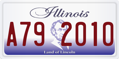 IL license plate A792010
