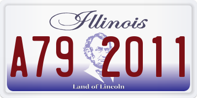 IL license plate A792011