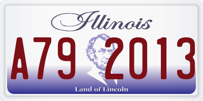 IL license plate A792013