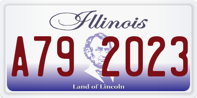 IL license plate A792023