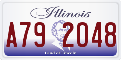 IL license plate A792048