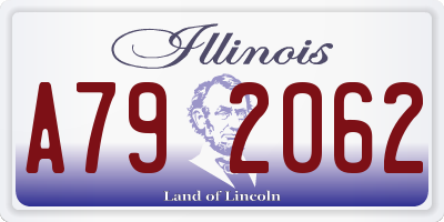 IL license plate A792062