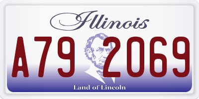 IL license plate A792069