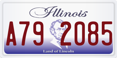 IL license plate A792085