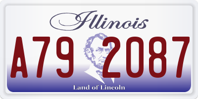IL license plate A792087