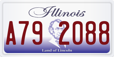 IL license plate A792088