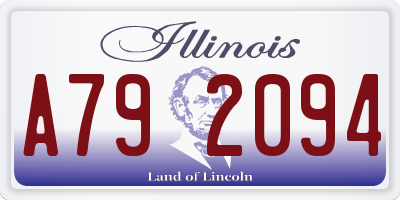 IL license plate A792094
