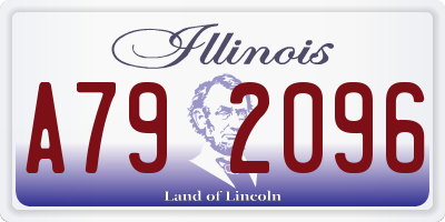 IL license plate A792096