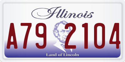 IL license plate A792104