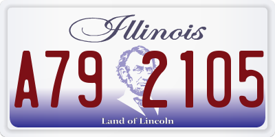 IL license plate A792105