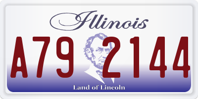 IL license plate A792144