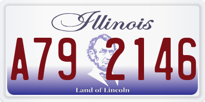 IL license plate A792146