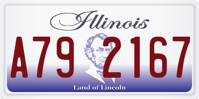 IL license plate A792167