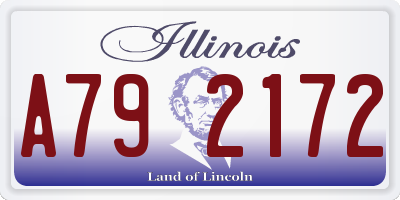 IL license plate A792172