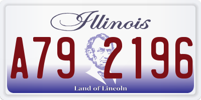 IL license plate A792196