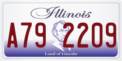 IL license plate A792209