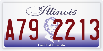 IL license plate A792213