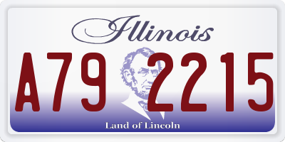 IL license plate A792215