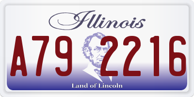 IL license plate A792216