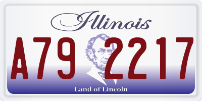 IL license plate A792217