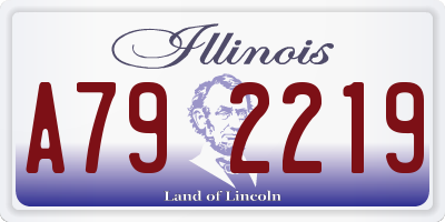 IL license plate A792219
