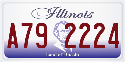 IL license plate A792224