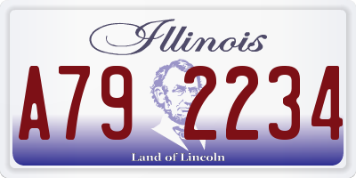 IL license plate A792234