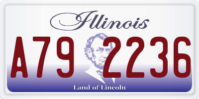IL license plate A792236