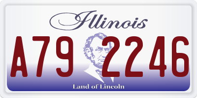 IL license plate A792246