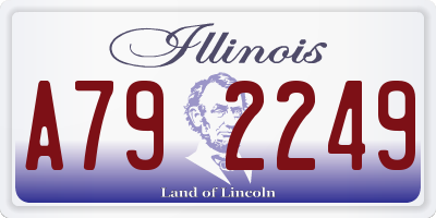 IL license plate A792249