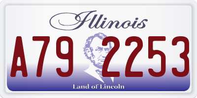 IL license plate A792253
