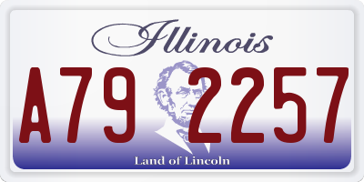 IL license plate A792257
