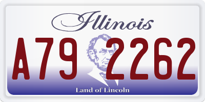 IL license plate A792262