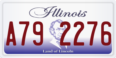 IL license plate A792276