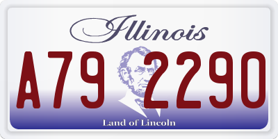 IL license plate A792290