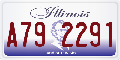 IL license plate A792291
