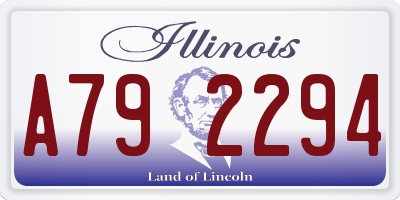 IL license plate A792294