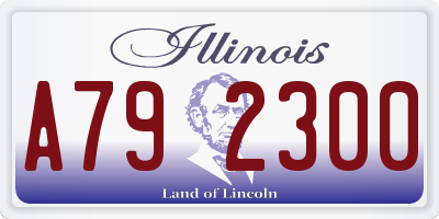 IL license plate A792300