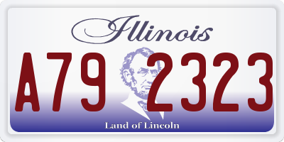 IL license plate A792323