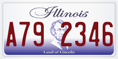 IL license plate A792346