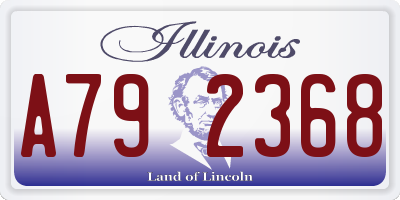 IL license plate A792368
