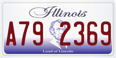 IL license plate A792369
