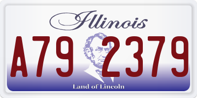 IL license plate A792379
