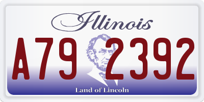 IL license plate A792392