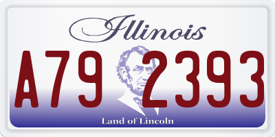 IL license plate A792393