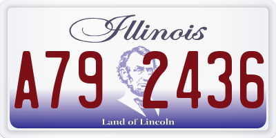 IL license plate A792436